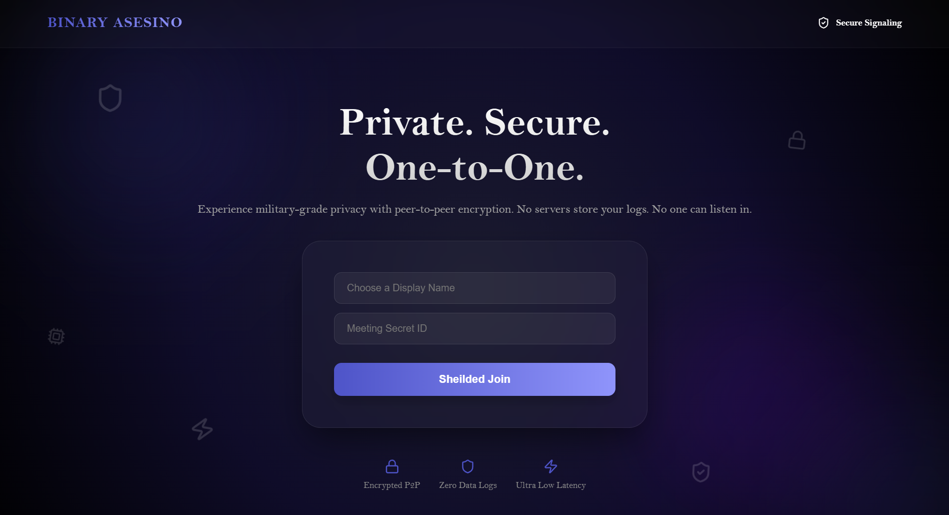 Asesino Meet WebRTC Application